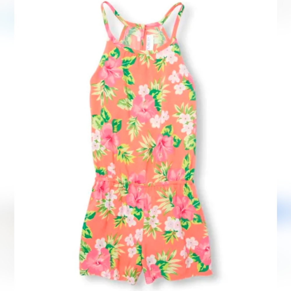3 for $10 TCP Childrens Place Aloha Hawaiian Short Halter one piece Romper sz 10